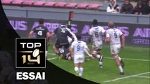 TOP 14 – Toulouse – Montpellier : 29-31 –  Essai 2 Timoci NAGUSA (MON) – J16 – saison 2015-2016