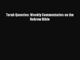 PDF Torah Queeries: Weekly Commentaries on the Hebrew Bible  Read Online