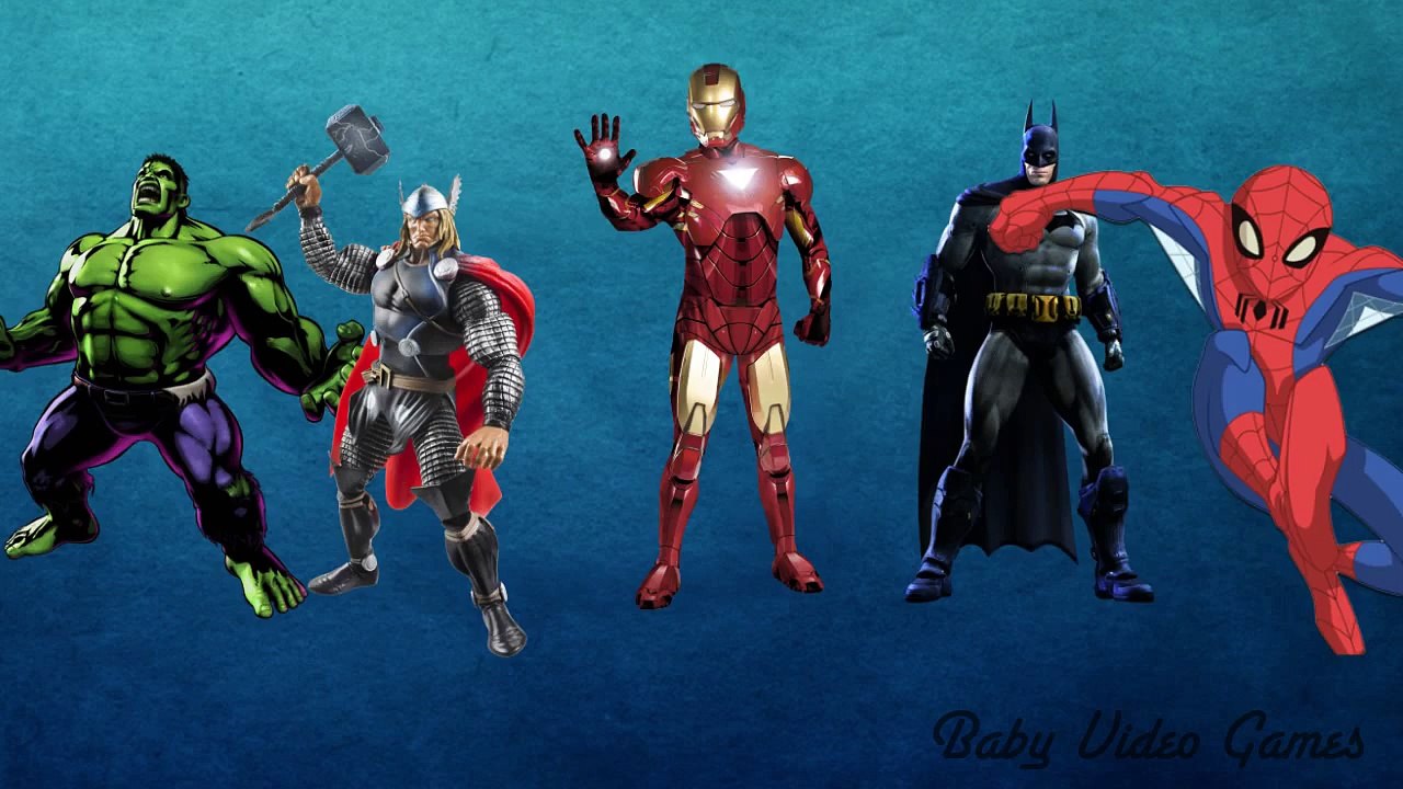 Finger Family with Superheroes Family Song