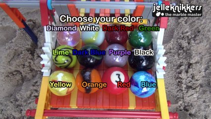 Crazy 200m long Marble Race through Sand is like watching Formula 1!