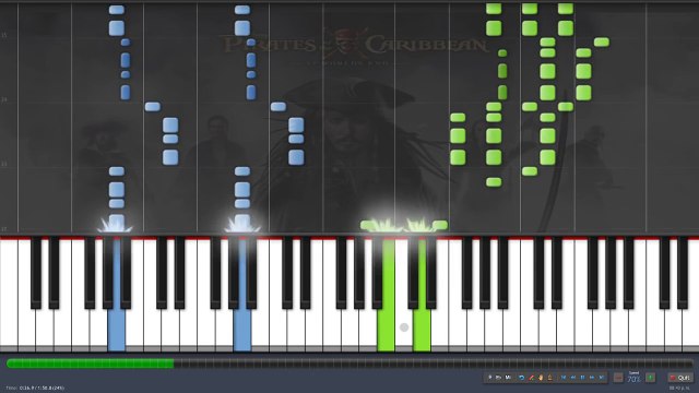 Pirates of Caribbean | Easy Piano Tutorial (Synthesia)