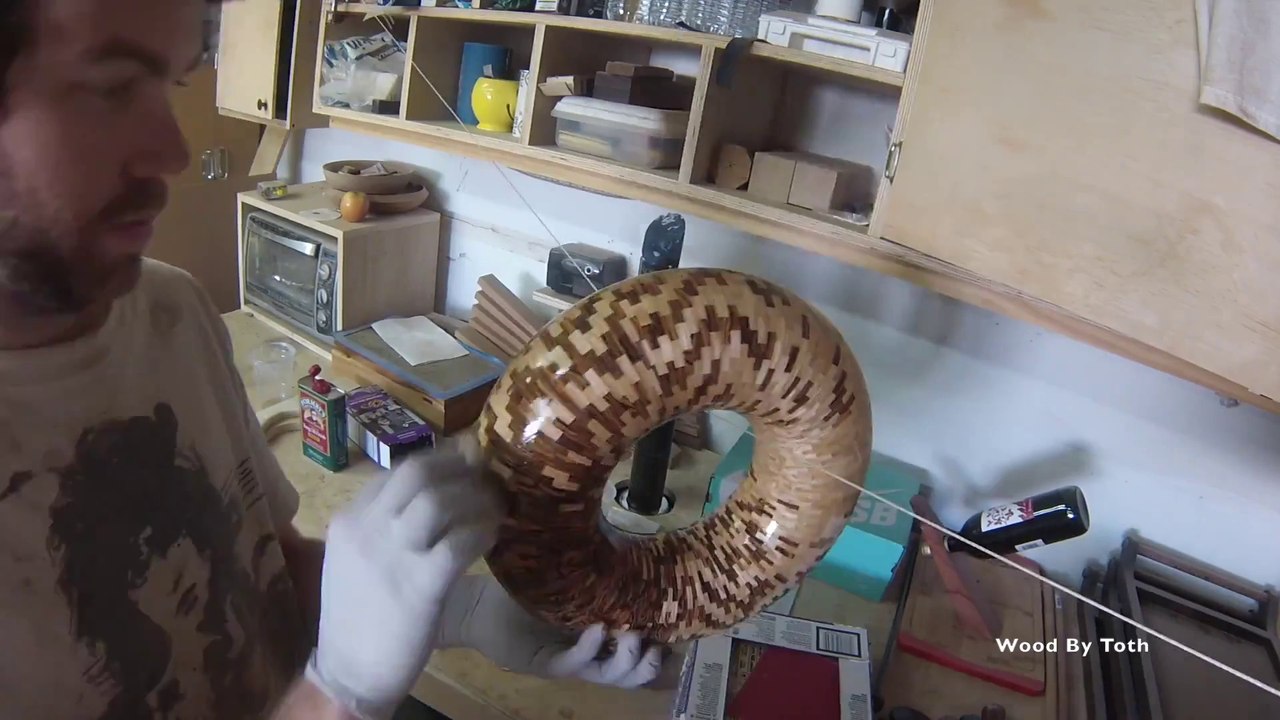 Amazing Wood Piece of Art using 2240 Wood Blocks!