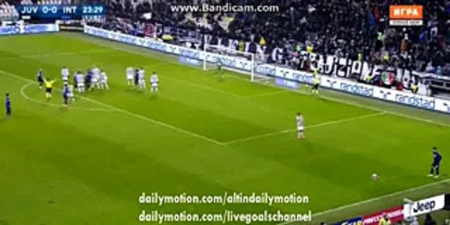 Gianluigi Buffon Super  Incredible Free Kick Save - Juventus vs Inter Milan - 28.02.2016 HD