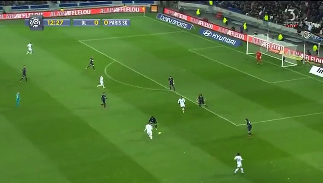 Super But de maxwel  Cornet à la 13' Lyon 1-0 Paris