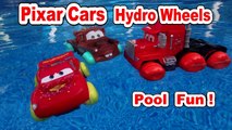 Pixar Cars Hydro Wheels ,Pool Fun with Mater, Lightning McQueen, Red, Mack, and Francesco Bernoulli