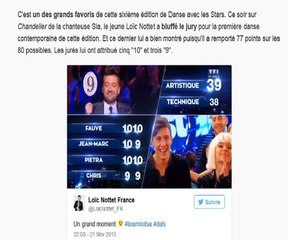 Danse avec les Stars 6 : Loic Nottet frise la perfection sur Chandelier 21/11