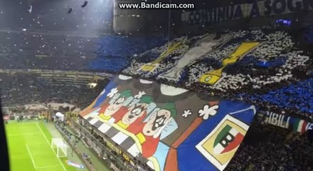 Inter - Juventus: Inno - Pazza Inter Live + Coreografia.