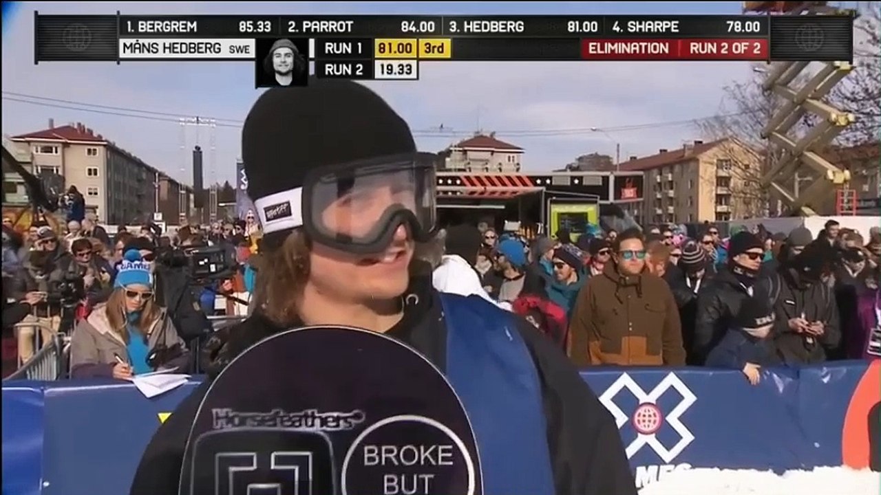 X Games Oslo HD 2016 Men's Snowboard Big Air Elimination Part 2/2