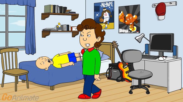 Caillou gets assaulted for being grounded