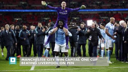 Manchester City win Capital One Cup beating Liverpool on pen