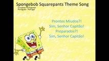 SpongeBob SquarePants Letra(lyrics) European Portuguese (Portugues-Portugal) Letra