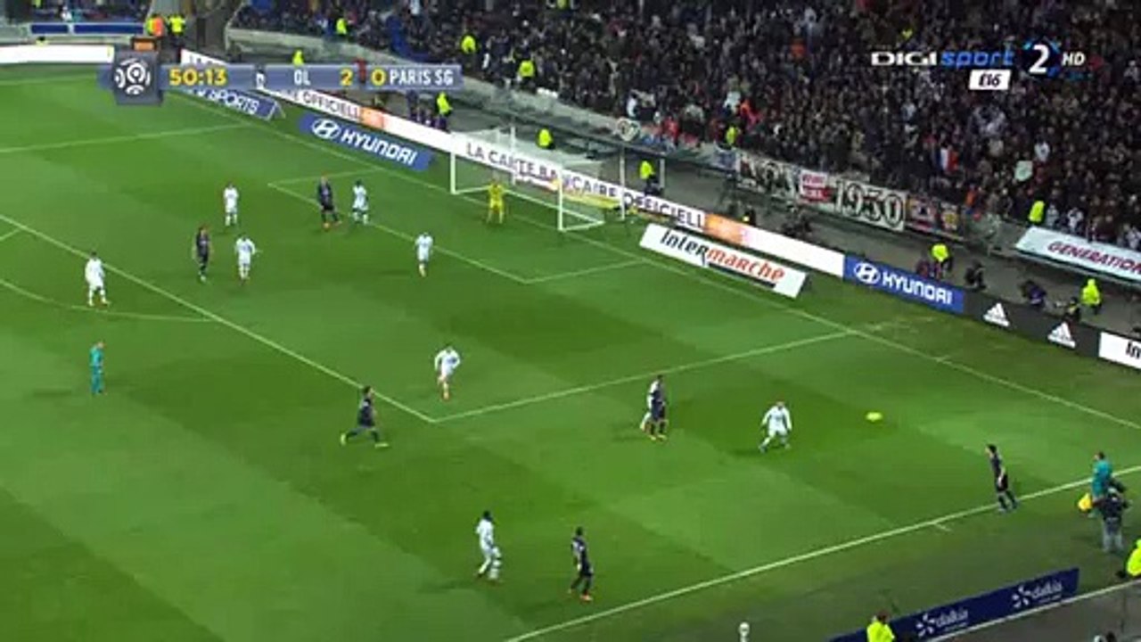 Lucas 2-1 | Lyon 2-1 PSG - 28-02-2016