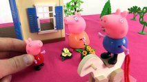 Свинка Пеппа мультик с игрушками для детей. Выходной день. Пеппа сажает цветы. Видео для детей.