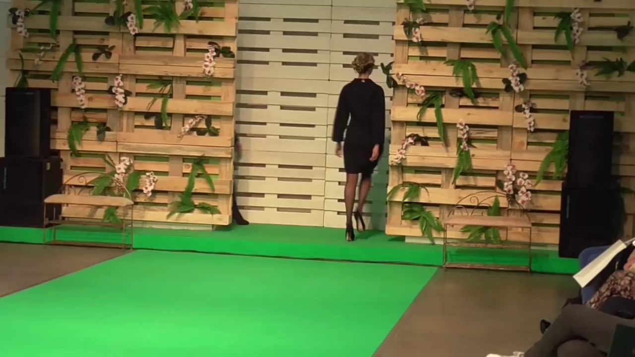 tall girl brunette in tights and high heels, grey coat 19 12 2015 part 2