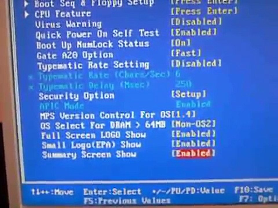 Настройка Биос AMD 64