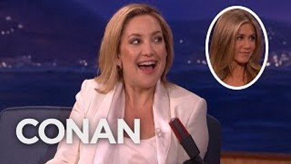 Jennifer Aniston Squeezed Kate Hudsons Butt On The Red Carpet - CONAN on TBS
