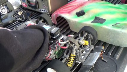 RC Car Speed Run Insane Horrible Crash flips guy over at 100mph worst ever