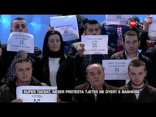Zone e lire - Super Taksat, neser protesta tjeter ne dyert e Bashkise! (26 shkurt 2016)