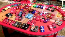 62 Lightning McQueen Cars Complete Diecast Collection DisneyStore Radiator Springs Cars Table Track