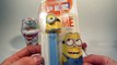 Minions Pez Opening Fineti Sticks With Toy Squidward Tentacles-Chupa Chups Lollipop-Tick Tack Candy