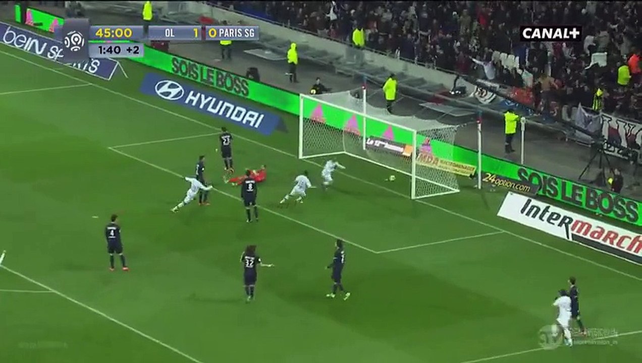 Les but du match OL 2-1 Psg match parfait pour L'OL