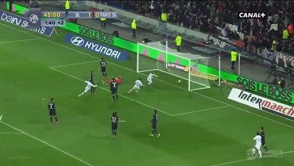 Les but du match OL 2-1 Psg match parfait pour L'OL