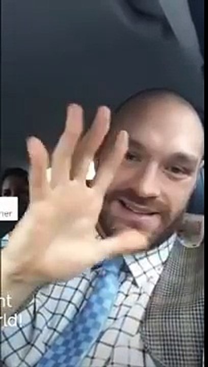 Tyson Fury in Family After Fight Wladimir Klitschko