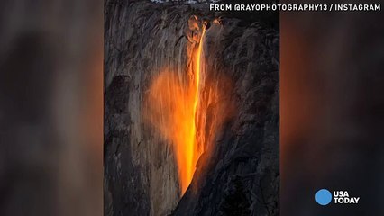 Sembra che il fuoco bruci la montagna: un'incredibile illusione ottica tutta naturale