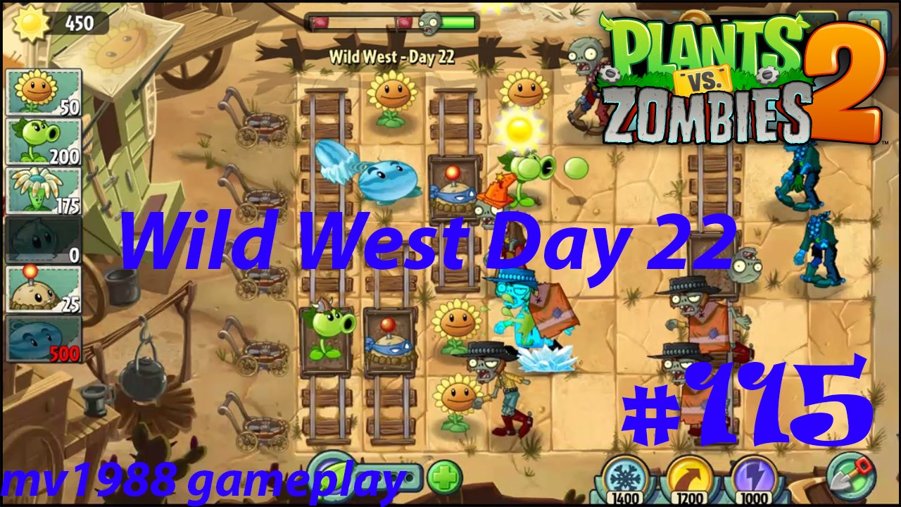 Plants Vs. Zombies 2 - Wild West Day 22 Gameplay HD (part #115)