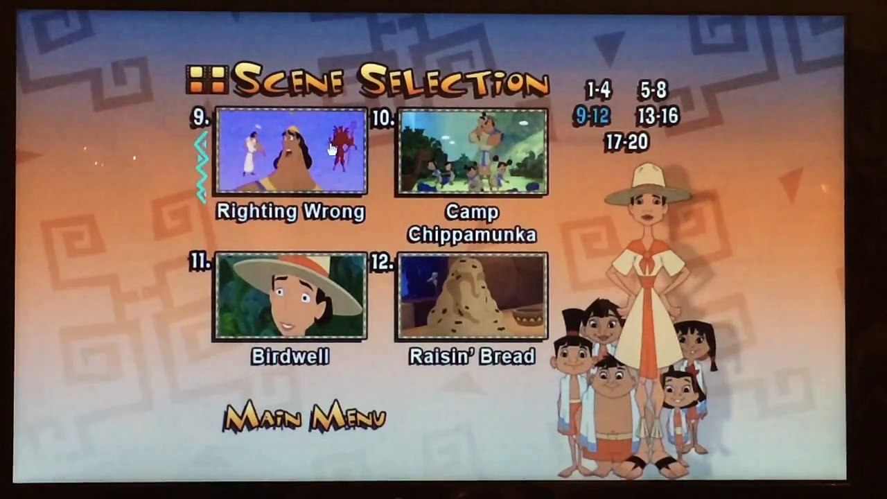 DVD Menu walkthroughs #3: Kronks New Groove