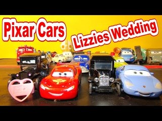 Disney Pixar Cars Lightning McQueen , Lizzie's Wedding with William and Mater