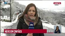 Neve em Portugal: Serra de Montemuro continua cortada ao trânsito