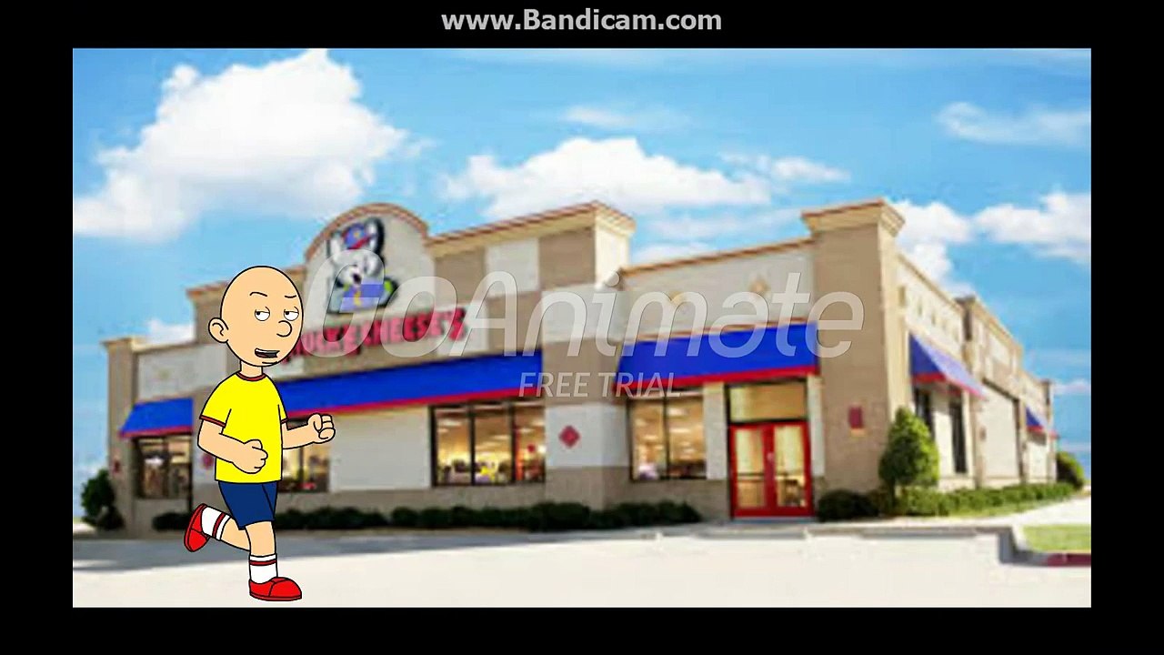 Caillou Goes To Chuck E Cheese While Grounded
