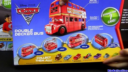 7-CARS Double Decker Bus Playset CARS 2 Topper Decking İ Disney Pixar Review by Blucollection