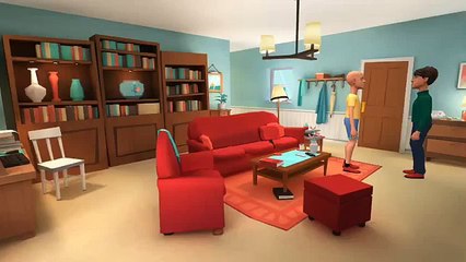 Caillou doesnt do his homework and gets grounded