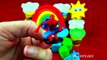 Play Doh Rainbow Eggs! Cars Frozen Peppa Pig Hellokitty Spiderman LPS Toy Story Spongebob FluffyJet