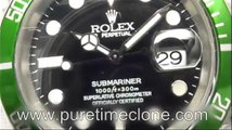 Swiss Replica Watches Replica Rolex Submariner 116610 LV Green A21J sku5345