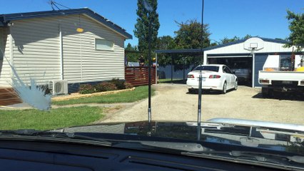 paintball bow shot at car window