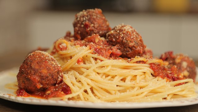 Spaghetti Meatballs | Spaghetti with Meatballs in Marinara Sauce | Nick Saraf's Foodlog