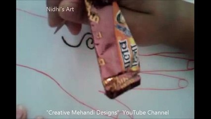 Quick and Simple Arabic Henna Mehndi Design Tutorial