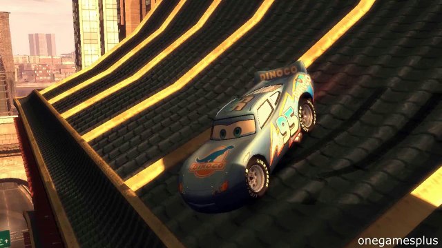 Jumps Off Roof Crash test Lightning McQueen jumping off mountain Ramon Guido Disney cars