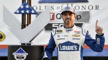 Johnson Wins in Atlanta, Ties Earnhardt