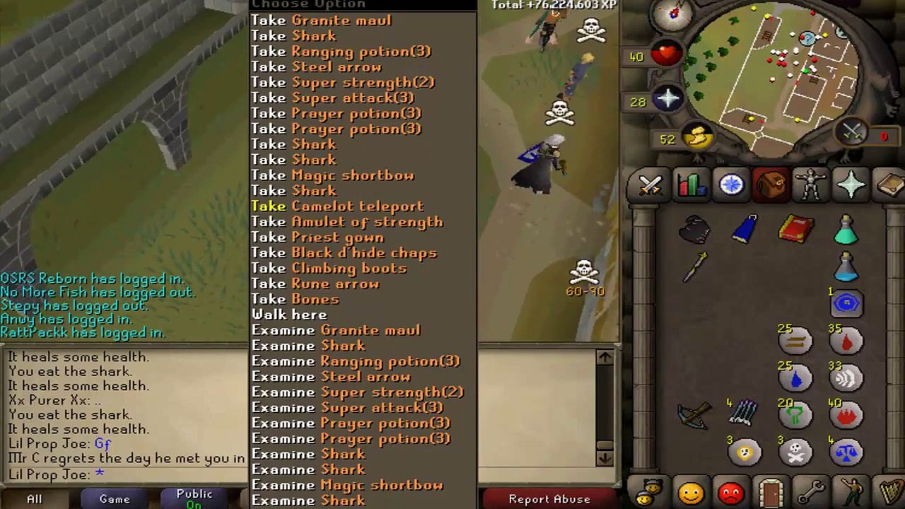 Runescape 2007 Void Pk Commentary #2 - Karils Crossbow!