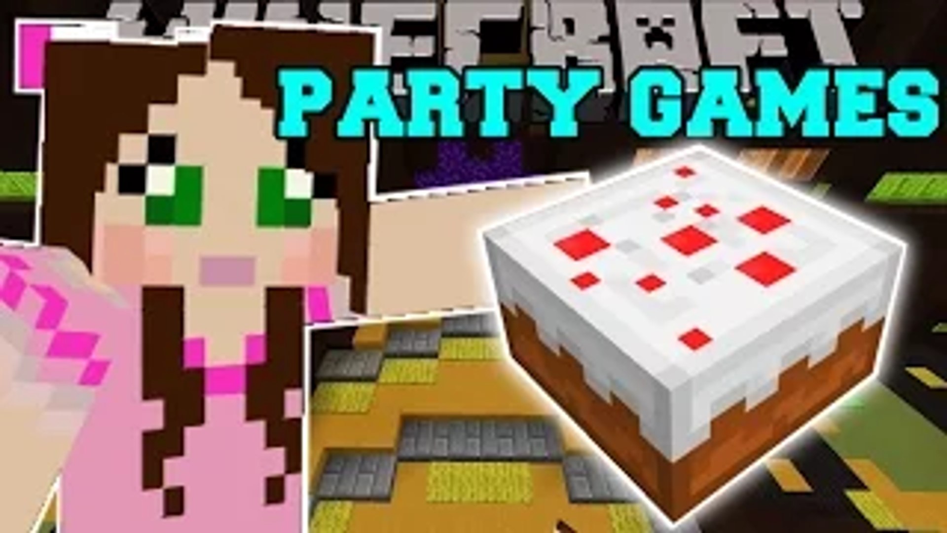 ⁣PAT AND JEN PopularMMOs Minecraft: PARTY MINI-GAMES! Mini-Game GamingWithJen