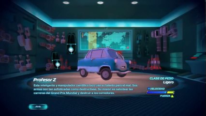 Cars 2 PROFESOR Z Español - Personaje de la Película (Descripcion completa) [GAMEPLAY]