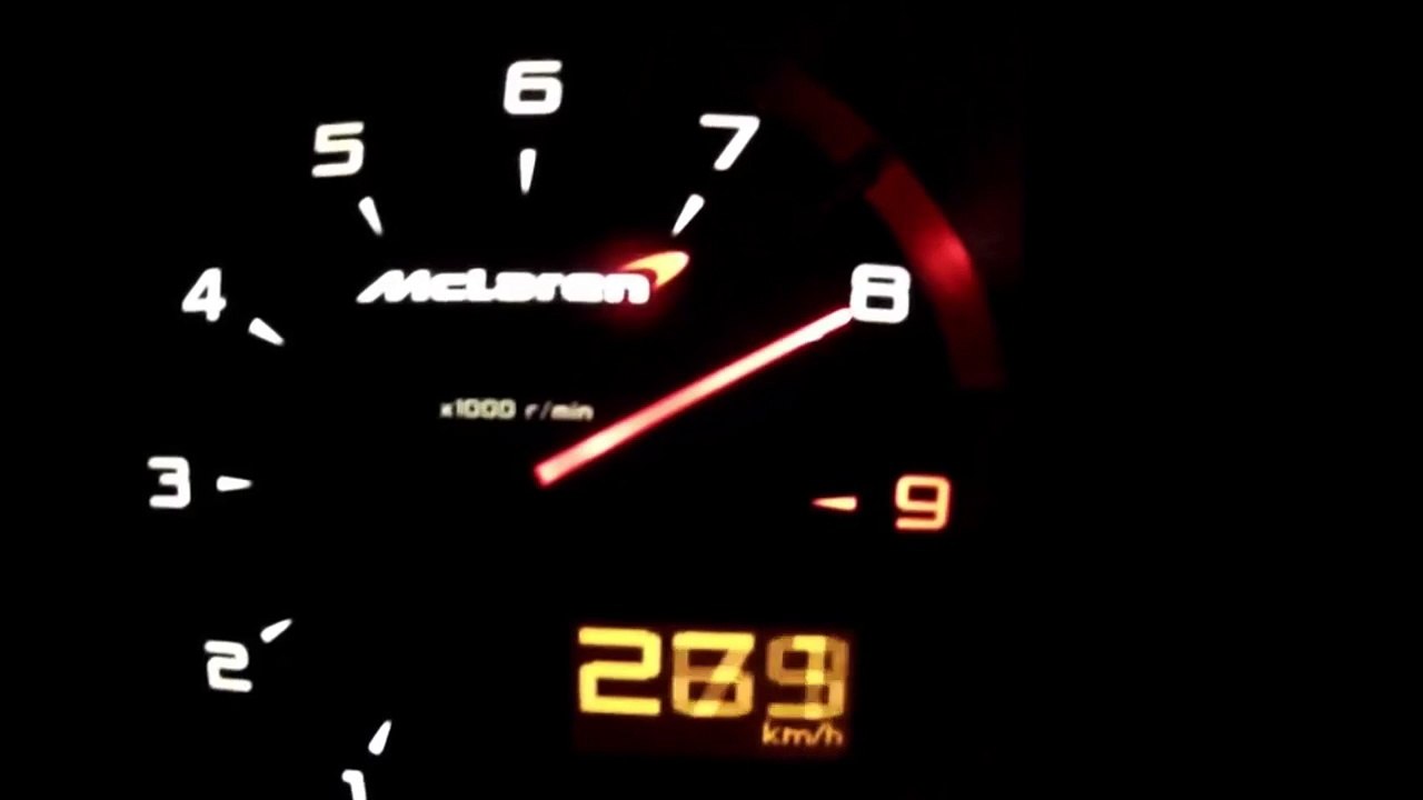 McLaren 650S Spider acceleration 0-330 Km⁄h