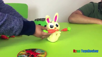 Family Fun Game for kids Jumping Jack Kinder Egg Surprise Toys Ryan ToysReview