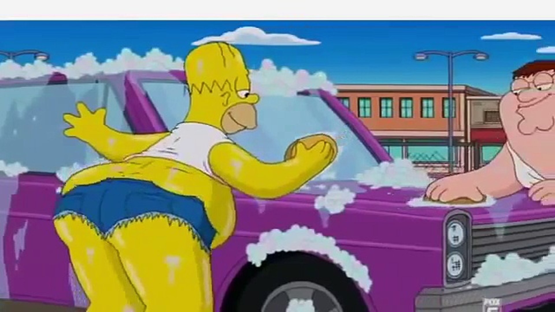 Family Guy Simpsons Crossover Carwash Scene My Milkshake Brings All The Boys To The Yard Video Dailymotion