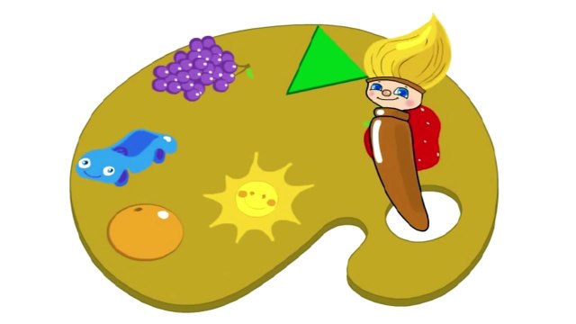 Развивающий мультик про цвета Кисточка Петти учим цвета: СИНИЙ, мультики для малышей