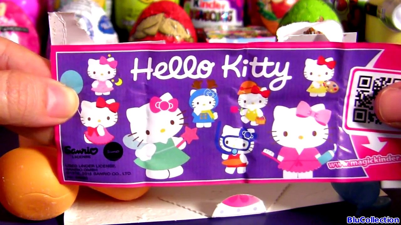 Hello Kitty Kinder Egg Surprise Box 3-pack Huevos Sorpresa Easter Unboxing by Blutoys